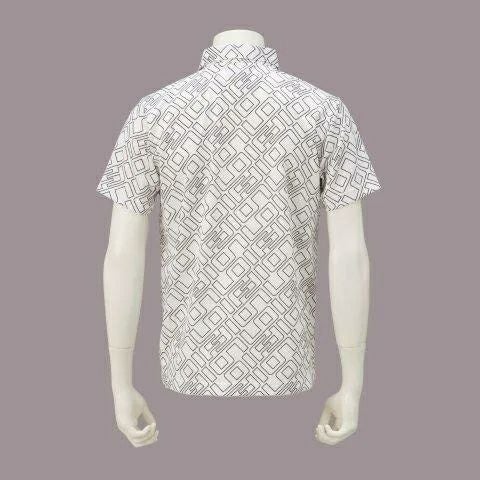 HUF ジオメトリックポロシャツ M HUF（ハフ） 全3色 ハーフジップポロシャツ HUF HUF OS ZIP POLO 半袖